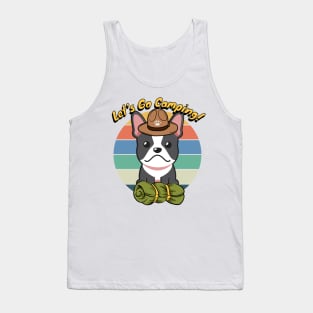 Cute French Bulldog Wants to go Camping Tank Top